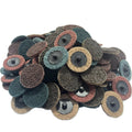 Top-Tool 120-piece bulk set of 2 inch quick change surface conditioning sanding discs in coarse, medium, and fine grits
