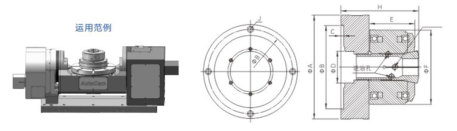 JHB-15 | JHB Hydraulic Rotary Collet Chuck