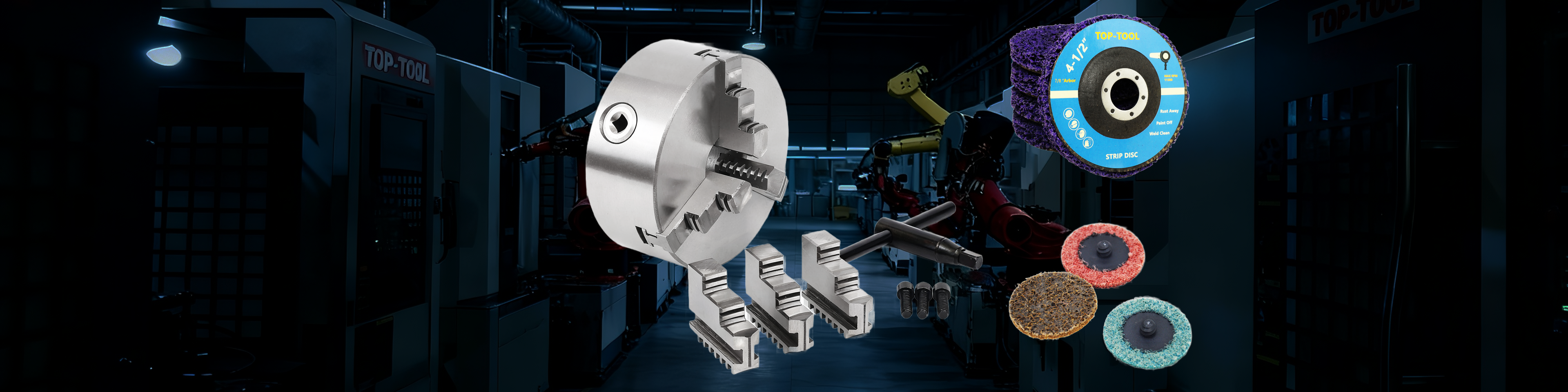 top-tool lathe chuck stripping disc quick change sanding discs