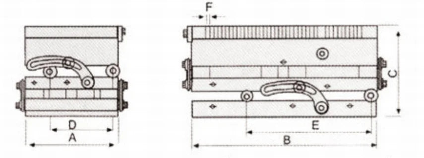 4"x7" Compound Sine Permanent Magnetic Chuck for precision grinding workholding