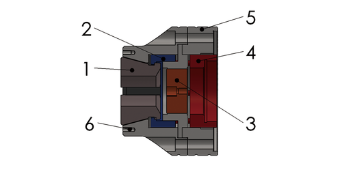 65 mm | Clamping Head Chuck with Inner Stop