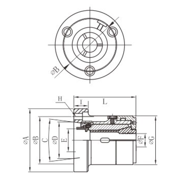 JP-80 | JP Front-Push Passive Collet Chuck