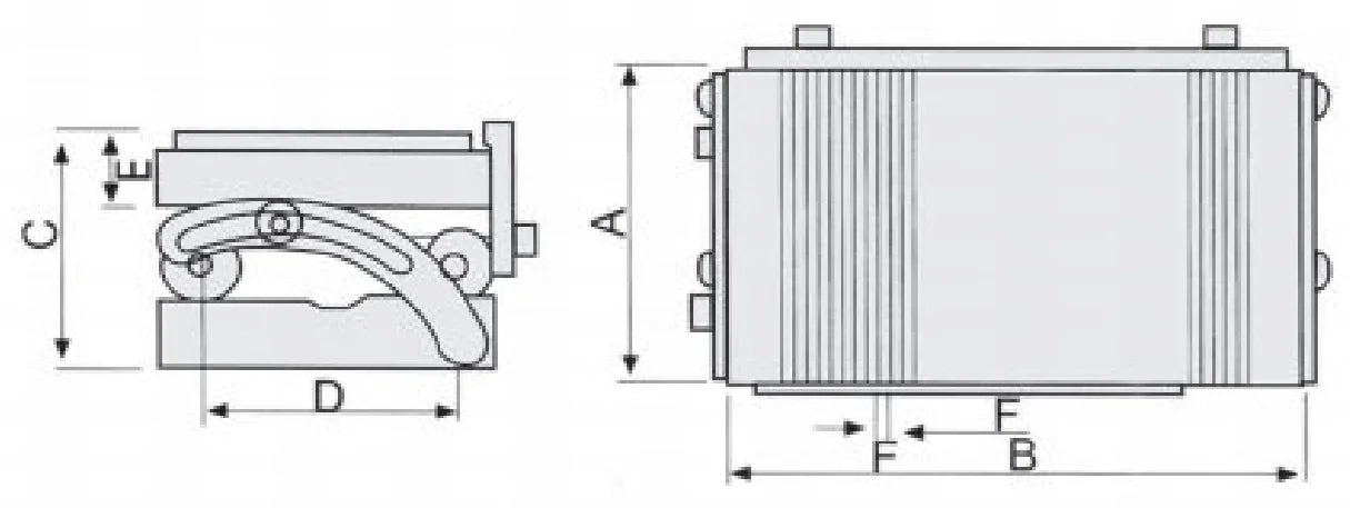 6"x6" Sine Permanent Magnetic Chuck for precision grinding workholding