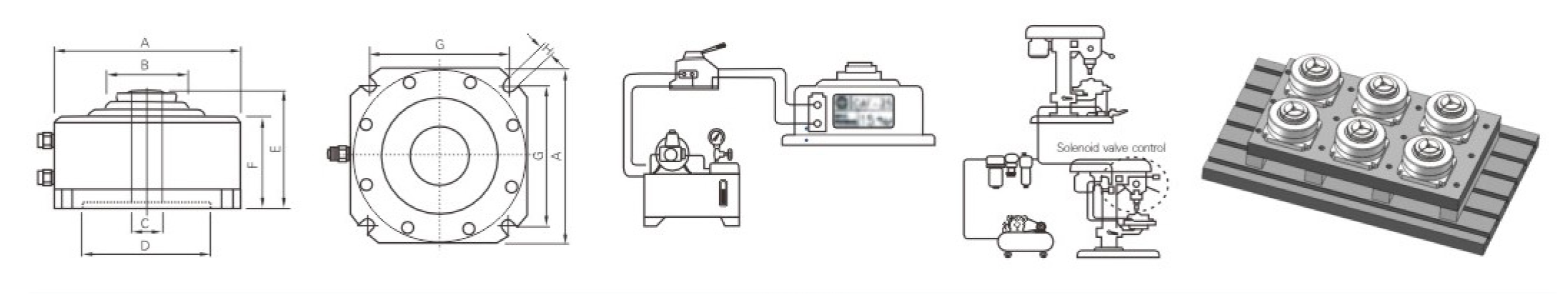 JAS-40 | Pneumatic Fixed Collet Chuck