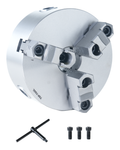 TOP-TOOL Professional 3-Jaw Self-Centering Lathe Chuck, 380mm / 15-Inch, Clamping Range 11.5–400 mm (0.45–15.75 in), Two-Piece Jaws (Master + Reversible Top Jaws), Pre-Mounted Set, T-Key, Plain Back