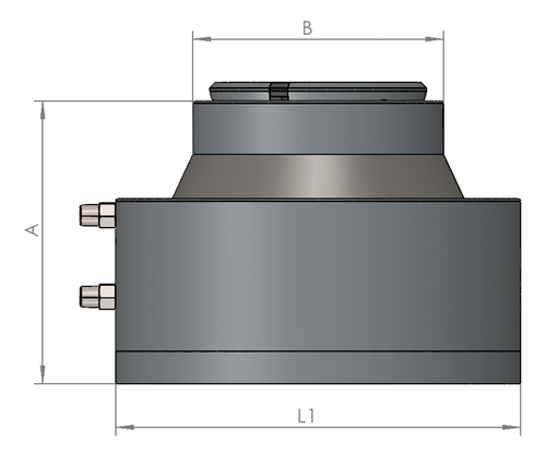 52 mm | Vertical Fixed Hydraulic Clamping Head Chuck