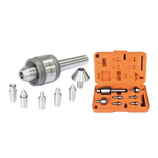 MT4/MT5 Live Center with Interchangeable Inserts for lathe tailstock support
