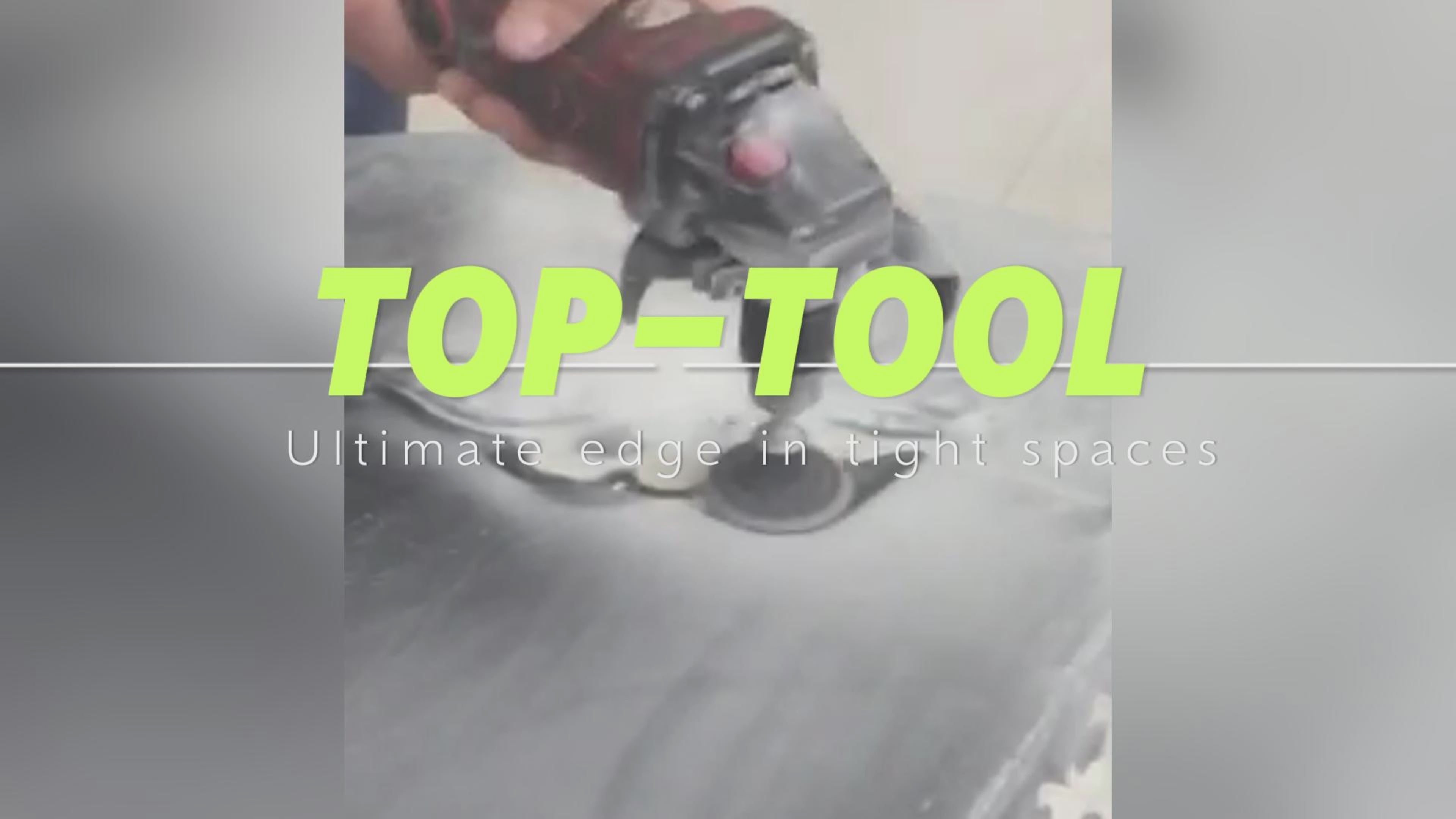 Video demonstration of Top-Tool 2 inch quick change sanding discs used with a die grinder for metal polishing and surface conditioning
