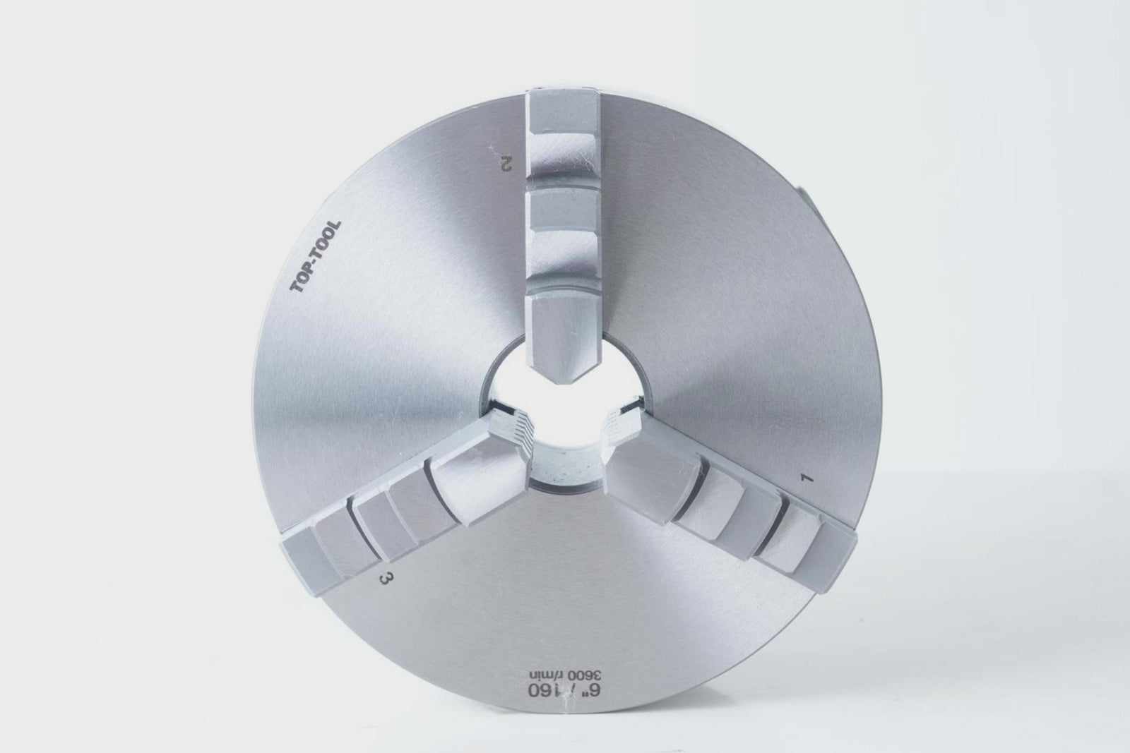 TOP-TOOL 200D6, 200mm / 8-Inch 3-Jaw Self-Centering Lathe Chuck, Form D Short-Taper Camlock, Clamping Range 4–200 mm (0.16–7.87 in), Solid One-Piece Jaws, Outside Jaws Mounted + Inside Jaw Set, T-Key, Direct Mount (No Backing Plate)
