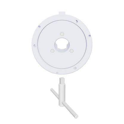 Placa de torno profissional TOP-TOOL com 3 castanhas autocentrantes, 80 mm/3 polegadas, construção em ferro fundido, faixa de fixação de 2 a 63 mm com castanhas internas e externas e chave T. 